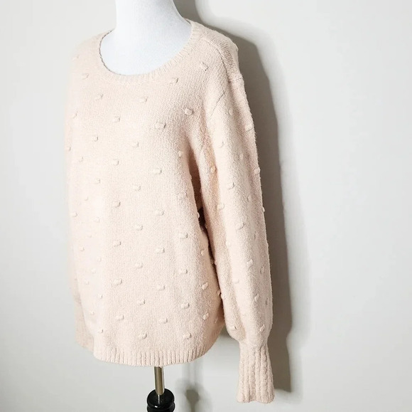 NWT Rachel Parcell Pink Bobble Stitch Sweater XXL - Picture 2 of 6